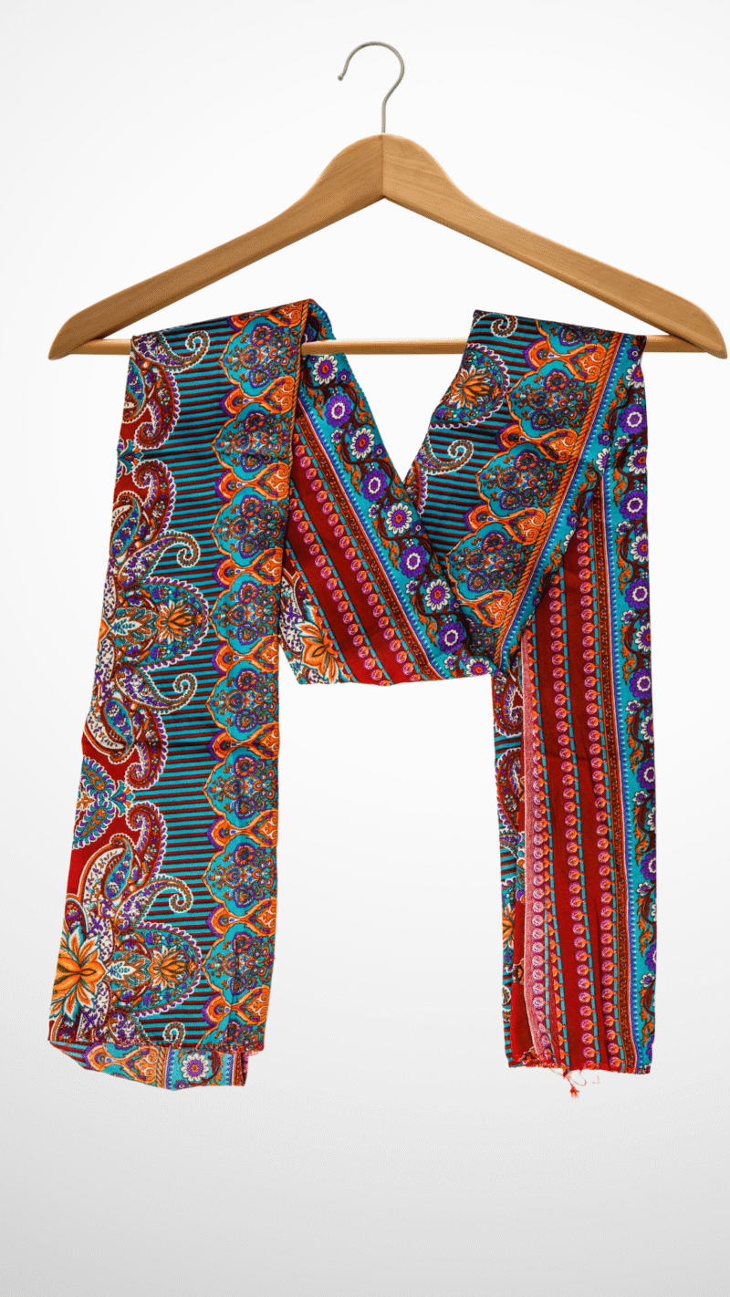 Vibrant Multicolor Cotton Mix Dupatta
