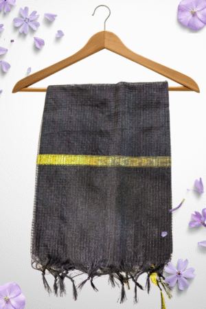 Midnight Charm Black Net Dupatta