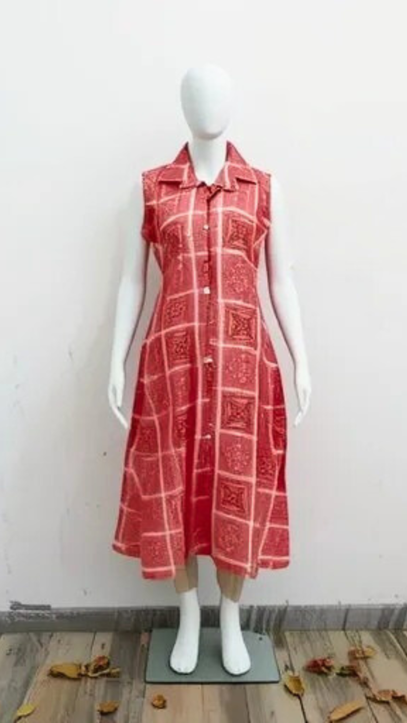 Cotton Muslin Sleeveless Co-ord Set