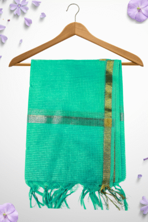 Meadow Glow Green Net Dupatta