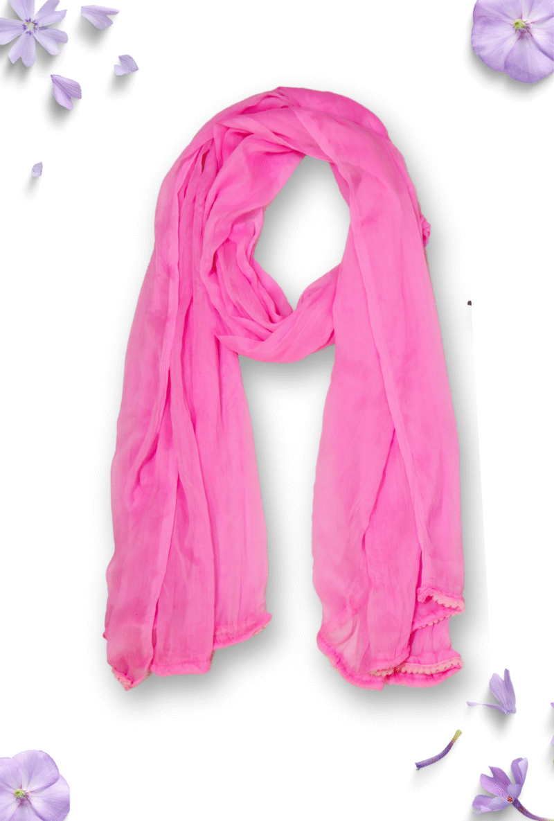 Baby Pink Cotton Dupatta – Soft, Lightweight