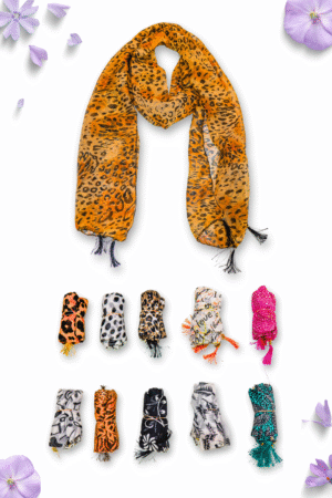 Printed Georgette Stole Combo (Set of 10)