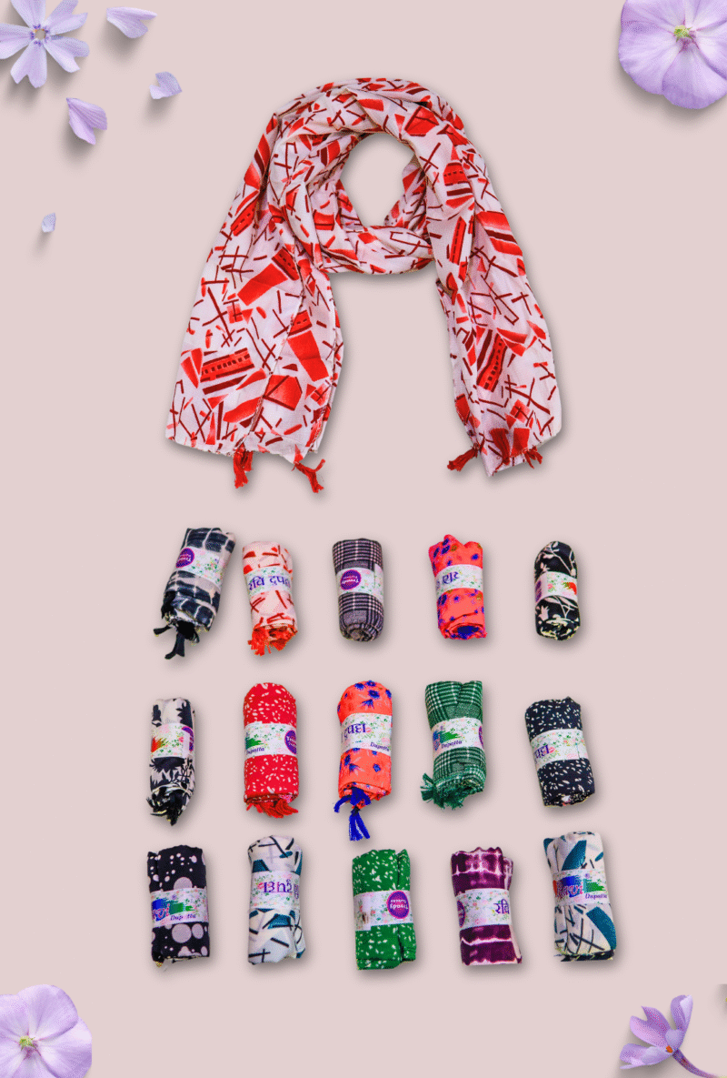 15-Piece Printed Polyester Stole Combo