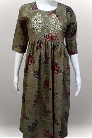 Muslin Umbrella Top – Olive Green